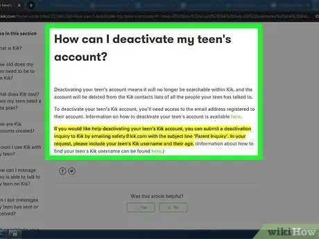 Imagen titulada Deactivate a Kik Account Step 17