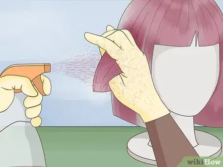 Imagen titulada Dye a Wig Using Acrylic Paint Step 13
