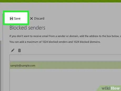 Imagen titulada Block Someone on Hotmail Step 8