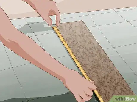 Imagen titulada Cut Vinyl Plank Flooring Step 1