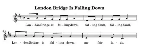 Imagen titulada London Bridge Is Falling Down in D