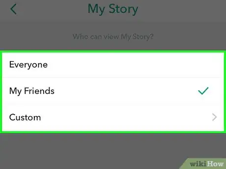 Imagen titulada Make Your Snapchat Story Private Step 5