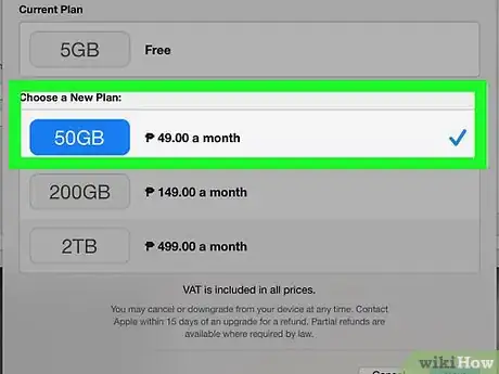 Imagen titulada Change Your iCloud Storage Plan Step 14