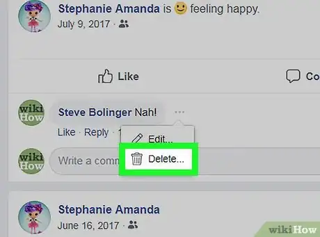 Imagen titulada Delete a Facebook Post Step 18