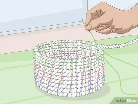 Imagen titulada Make a Rope Basket Step 27