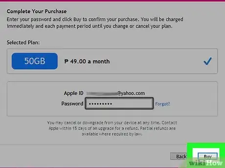 Imagen titulada Change Your iCloud Storage Plan Step 25