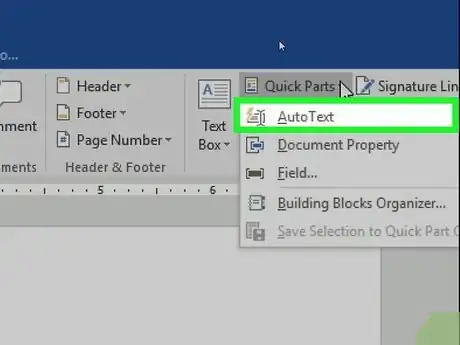 Imagen titulada Add Autotext in Word Step 4