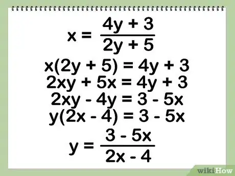 Imagen titulada Find the Inverse of a Function Step 3