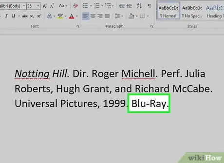 Imagen titulada Cite a Movie Using MLA Style Step 7