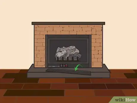 Imagen titulada Light a Gas Fireplace Step 02