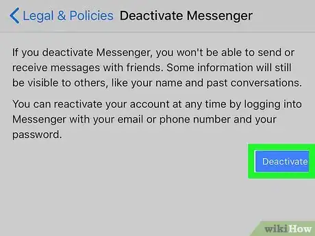 Imagen titulada Delete Your Facebook Messenger Account on PC or Mac Step 16