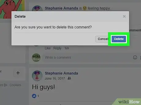 Imagen titulada Delete a Facebook Post Step 19
