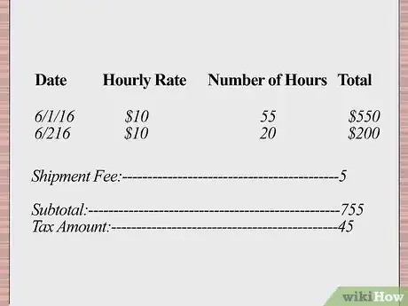Imagen titulada Write an Invoice for Payment for Services Rendered Step 10