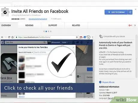 Imagen titulada Invite All Friends on Facebook Step 1