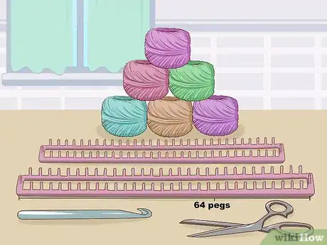 Imagen titulada Knit a Blanket on a Loom Step 1.jpeg