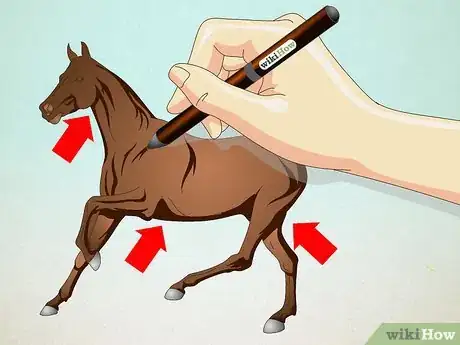 Imagen titulada Draw a Realistic Looking Horse Step 6