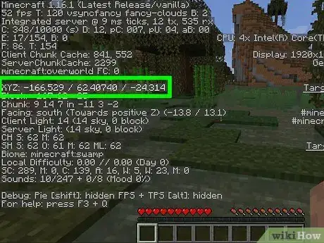 Imagen titulada Find Your Coordinates in Minecraft Step 5