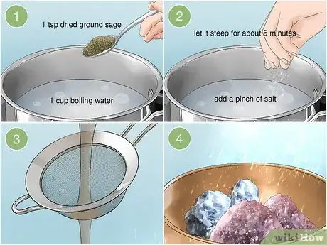 Imagen titulada Cleanse Crystals with Sage Step 10