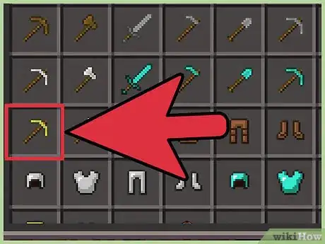Imagen titulada Make a Pickaxe on Minecraft Step 20