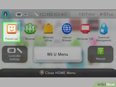 Imagen titulada Add Friends on Wii U Step 4
