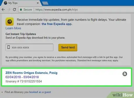 Imagen titulada Cancel a Hotel Reservation on Expedia Step 7