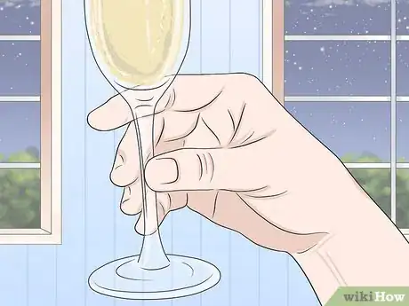 Imagen titulada Hold a Champagne Glass Step 1