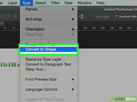 Imagen titulada Convert Text to Outline in Photoshop Step 10