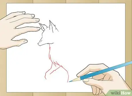 Imagen titulada Draw a Realistic Wolf Step 3