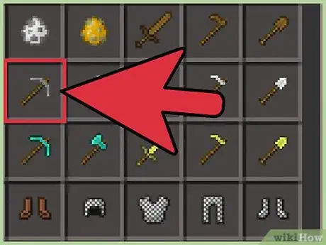 Imagen titulada Make a Pickaxe on Minecraft Step 18