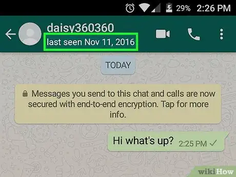 Imagen titulada See when Someone Was Last Online on WhatsApp Step 8