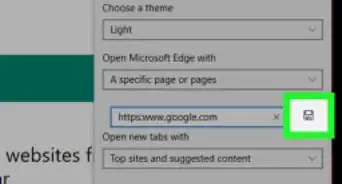 cambiar la página de inicio en Microsoft Edge