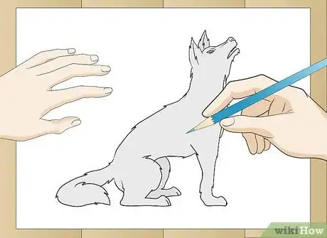 Imagen titulada Draw a Realistic Wolf Step 22