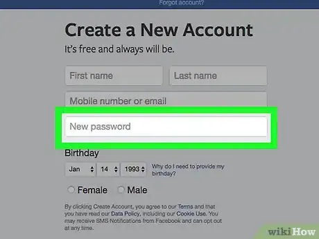 Imagen titulada Make a New Facebook Account Step 20