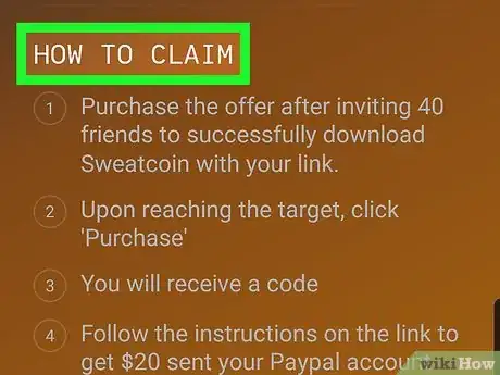 Imagen titulada Connect Sweatcoin to PayPal Step 4