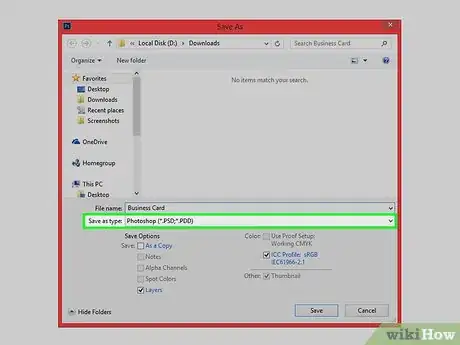 Imagen titulada Create a Custom Business Card Using Photoshop Step 14