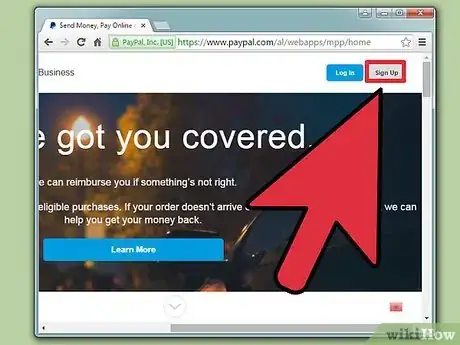 Imagen titulada Set Up a PayPal Account Step 2