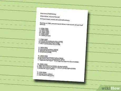 Imagen titulada Write an Outline for a Research Paper Step 7