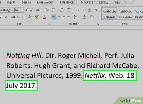 Imagen titulada Cite a Movie Using MLA Style Step 8