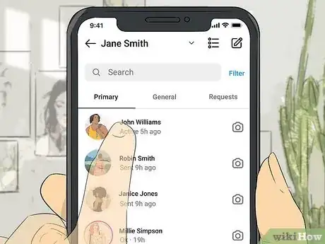 Imagen titulada React to Messages on Instagram Step 1