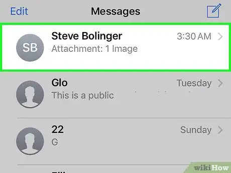 Imagen titulada Save Images or Videos from Text Messages on iPhone Step 6