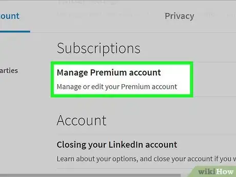 Imagen titulada Cancel a Premium Account on Linkedin Step 6
