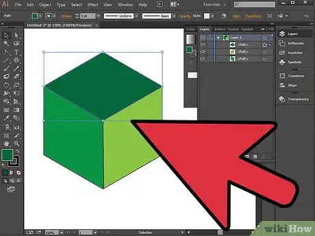 Imagen titulada Make a Cube in Adobe Illustrator Step 17
