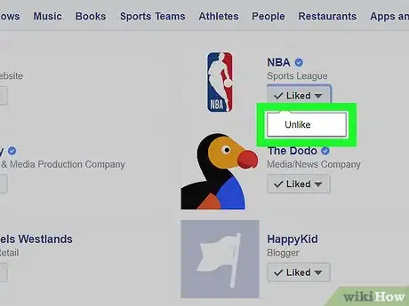 Imagen titulada Delete Likes on Facebook Step 24