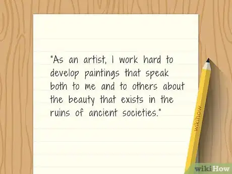 Imagen titulada Write an Artist Statement Step 5