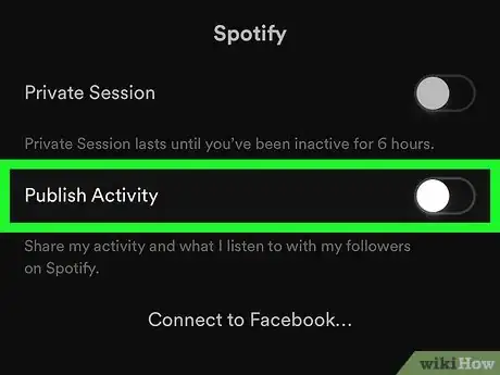 Imagen titulada Hide Recently Played Artists on Spotify on iPhone or iPad Step 12