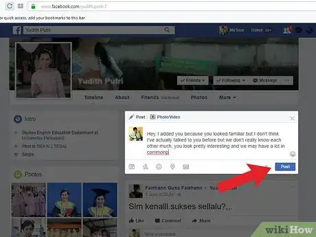 Imagen titulada Pick up Women on Facebook Step 4