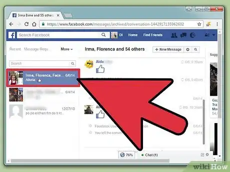 Imagen titulada Delete Archived Messages on Facebook Step 16