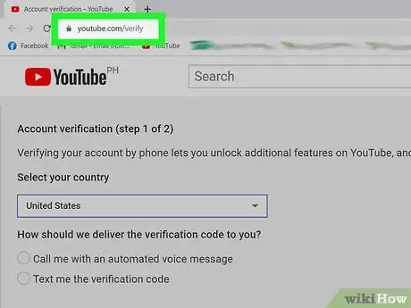 Imagen titulada Verify Your YouTube Account Step 1
