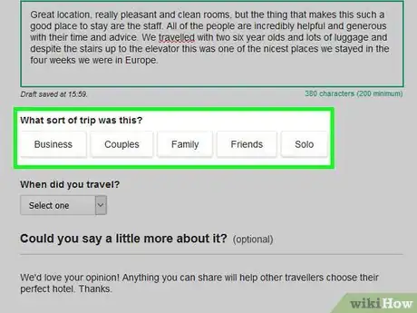 Imagen titulada Write a Review on TripAdvisor Step 11