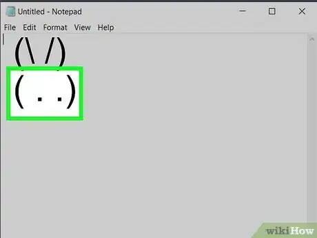 Imagen titulada Make a Bunny by Typing Characters on Your Keyboard Step 2
